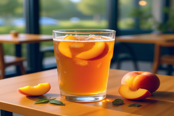 Iced Tea (Peach)  -  ( شاي مثلج (خوخ) )