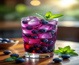 Mojito Blueberry  (موخيتو التوت الأزرق)